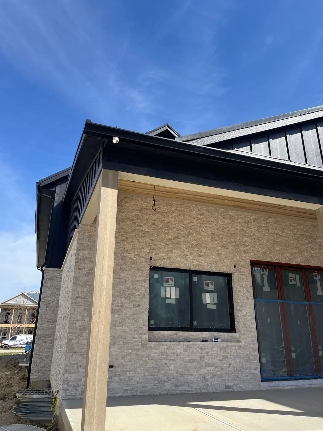 Fiber cement siding installed on a Nora home